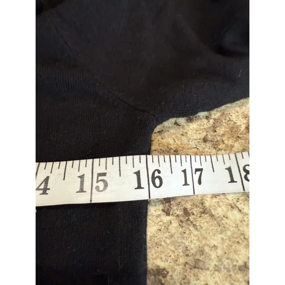 Women's Zara Black Gold Button Crew Neck Sweater M - Picture 6 of 8